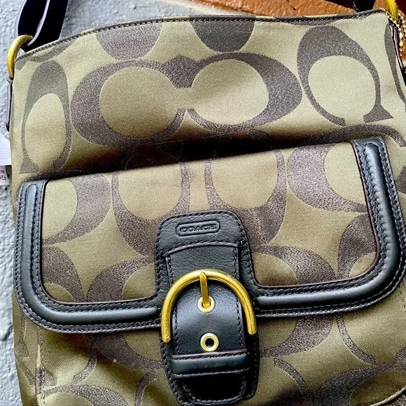 Coach Bag, Coach crossbody, Coach green bag. - Picture 2 of 16